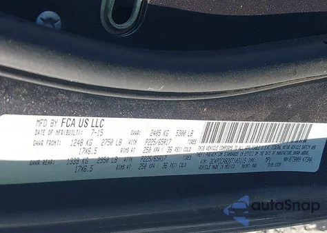 2016 Dodge Journey Se z USA, uszkodzony, nr VIN 3C4PDCAB2GT103115